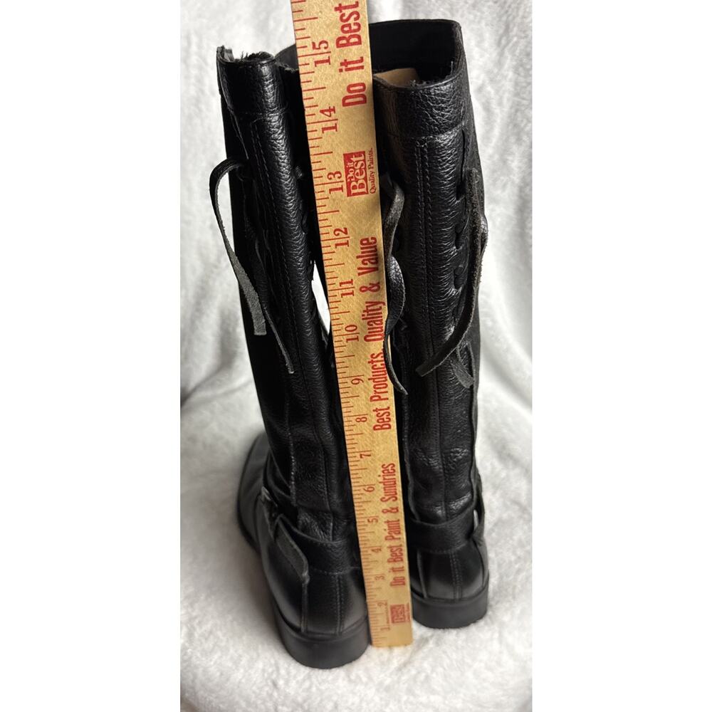 Ladies Tall Black Leather Boots Inside Zip 8M Brazil Naturalizer 848P86 - Picture 6 of 8